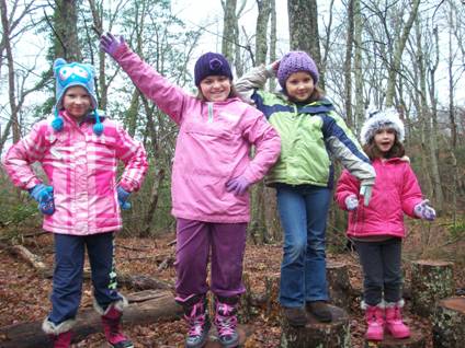 Kids on the compost pile